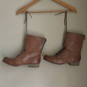 Brown Combat Boots
